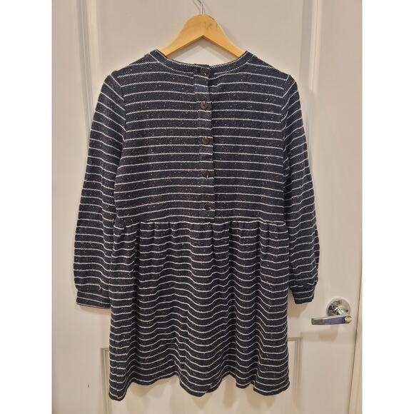 LOFT Striped Button Back Swing Dress - Picture 3 of 8